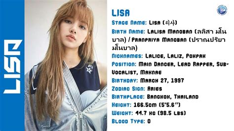 lisa blackpink full name